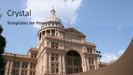  Presentation with austin texas - Amazing slide deck having clean shot of the texas backdrop and a light blue colored foreground