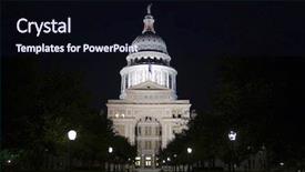  Presentation with austin texas - PPT theme consisting of clean shot of the texas background and a wine colored foreground