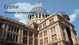  Presentation with austin texas - Presentation theme with clean shot of the texas background and a light blue colored foreground