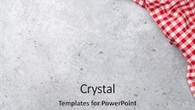  Presentation with kitchen towel - Presentation theme having clean slate - cooking stone table with kitchen background and a light gray colored foreground