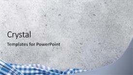  Presentation with kitchen towel - Slides featuring clean slate - cooking stone table with kitchen background and a light gray colored foreground