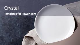 Presentation with slate - Cool new presentation with clean slate - empty plate and towel backdrop and a dark gray colored foreground