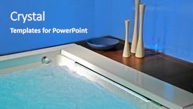  Presentation with events and decoration presentation - Slides with clean slate - jacuzzi with decoration background and a  colored foreground