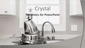  Presentation with stainless steel - Slides enhanced with clean-stainless-steel-pans background and a white colored foreground