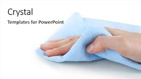  Presentation with oktoberfest bavarian white and blue - Slides consisting of portrait of a blond woman holding a marker and standing near a concrete wall with a startup sketch on it background and a light gray colored foreground