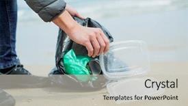  Presentation with water management - Colorful presentation theme enhanced with clean the natural environment backdrop and a light gray colored foreground