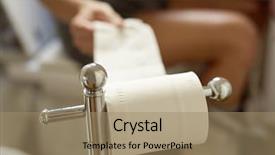  Presentation with toilet - Beautiful theme featuring craps - closeup of a young caucasian backdrop and a coral colored foreground