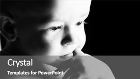  Presentation with black baby - Audience pleasing presentation consisting of close up infant girl - portrait of a beautiful baby backdrop and a gray colored foreground