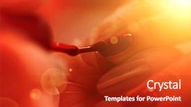  Presentation with nail salon - Amazing presentation design having clean up files - woman hands receiving a manicure backdrop and a crimson colored foreground