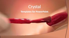  Presentation with nail salon - Presentation design enhanced with clean up files - woman hands receiving a manicure background and a coral colored foreground