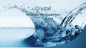  Presentation with clean water - Audience pleasing slides consisting of clean water and water bubbles backdrop and a  colored foreground