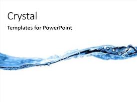 Clean Water And Water Bubbles PPT template 91 | CrystalGraphics