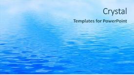 Presentation with clean water - Presentation theme consisting of clean water background with calm background and a light blue colored foreground