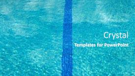  Presentation with clean water - Amazing presentation theme having clean water in a blue pool ready for the summer backdrop and a teal colored foreground