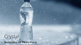  Presentation with clean water - PPT theme enhanced with clean-water-in-the-bottle background and a light blue colored foreground