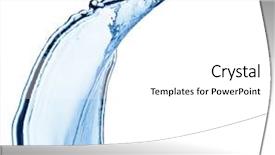  Presentation with clean water - Slides featuring clean water splash isolated background and a white colored foreground
