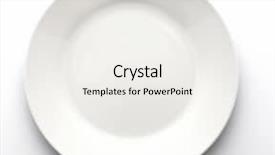  Presentation with drop - Audience pleasing PPT theme consisting of clean white dinner plate backdrop and a sky blue colored foreground