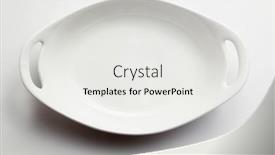  Presentation with white plate - Beautiful theme featuring clean-white-dinner-plate backdrop and a white colored foreground