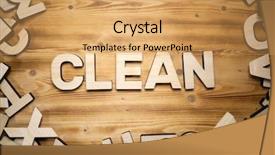  Presentation with work the word in your life - Slide deck enhanced with clean word made with block background and a yellow colored foreground