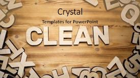  Presentation with clean - PPT layouts enhanced with clean word made with block background and a yellow colored foreground