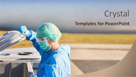  Presentation with clinic - Slide set featuring cleaner-in-clinic-with-schuzz background and a light blue colored foreground