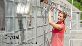  Presentation with animal shelter - Audience pleasing presentation consisting of cleaning cage in animal shelter backdrop and a light gray colored foreground