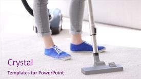  Presentation with young hackers in the concept - PPT theme enhanced with cleaning concept young woman cleaning background and a sky blue colored foreground