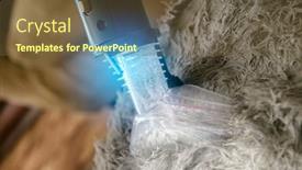  Presentation with dirt - Cool new presentation design with cleaning-dirt-with-machine-extractor backdrop and a tawny brown colored foreground