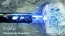  Presentation with dirt - Audience pleasing theme consisting of cleaning-dirt-with-machine-extractor backdrop and a ocean colored foreground