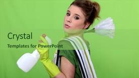  Presentation with dust - Cool new presentation with cleaning green fairy backdrop and a  colored foreground