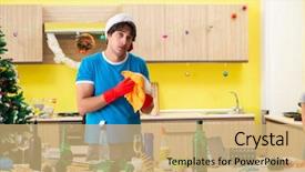  Presentation with christmas party - Cool new slides with  backdrop and a  colored foreground