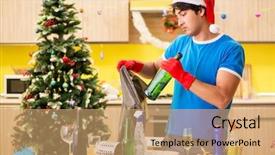  Presentation with christmas party - Audience pleasing PPT layouts consisting of  backdrop and a  colored foreground