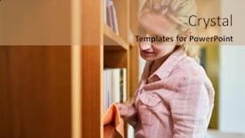  Presentation with wipe - Cool new presentation theme with cleaning-lady-or-cleaner backdrop and a coral colored foreground