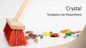  Presentation with cleaning - Amazing theme having cleaning the modern red mop backdrop and a white colored foreground