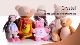  Presentation with medical pill medicine white blue - PPT theme with cleaning training - pile of toys isolated background and a lemonade colored foreground