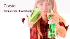  Presentation with commercial cleaning - Audience pleasing presentation theme consisting of cleaning up backdrop and a  colored foreground