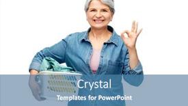  Presentation with wash - Audience pleasing presentation consisting of cleaning-wash-and-old-people backdrop and a teal colored foreground