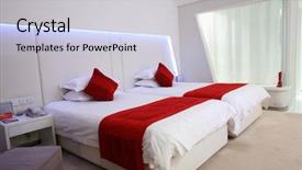  Presentation with room interior design - PPT layouts having cleanroom design - interior of modern living room background and a  colored foreground