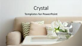  Presentation with pastel color - Colorful presentation design enhanced with cleanroom design - pastel color sofa with beautiful backdrop and a white colored foreground