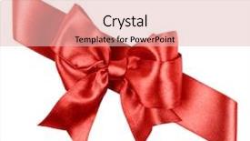  Presentation with red bow - Slide set having clear background - red bow made from silk background and a lemonade colored foreground