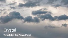  Presentation with beautiful nature - Slide set featuring clear-blue-sky-and-white background and a gray colored foreground