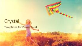  Presentation with emotions - Colorful slide deck enhanced with clear blue sky fall free backdrop and a cream colored foreground