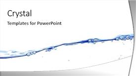  Presentation with blue waves - Beautiful slides featuring clear blue water waves backdrop and a  colored foreground