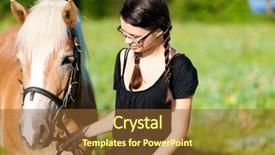  Presentation with teens summer camp - Presentation theme enhanced with clear braces - teenage girl standing background and a  colored foreground