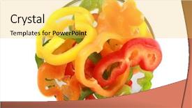  Presentation with clear cut - Beautiful slides featuring image of a businessman with boxing gloves in the ring the competition in the business backdrop and a wine colored foreground