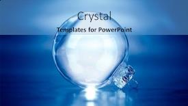  Presentation with ornament - Slides enhanced with clear-glass-christmas-ornament background and a light blue colored foreground