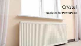  Presentation with home - PPT theme consisting of clear glass frame - large window at home background and a white colored foreground