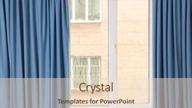  Presentation with curtains - Slides enhanced with clear glass frame - room window with color curtains background and a lemonade colored foreground