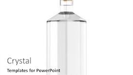  Presentation with clear - Amazing PPT theme having clear-glass-gin-bottle-mockup backdrop and a white colored foreground