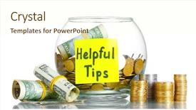  Presentation with clear - Cool new presentation theme with clear glass jar for tips backdrop and a cream colored foreground